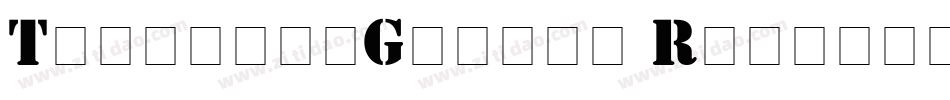 TemplateGothic Regular字体转换